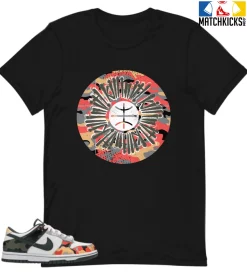 T-Shirt - Nike Dunk Low SE GS Sail Multi-Camo - Sneaker-Matching T-Shirt (Killin It)
