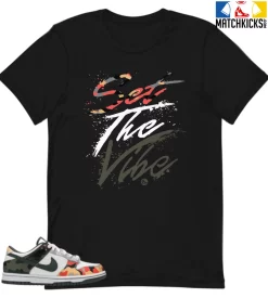 T-Shirt - Nike Dunk Low SE GS Sail Multi-Camo - Sneaker-Matching T-Shirt (Set The Vibe)