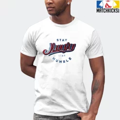 T-Shirt - Nike Dunk High Washed Denim Pack - Sneaker-Matching T-Shirt (Stay Hungry Stay Humble) -Nike Dunk shop online mockupGenerator 731