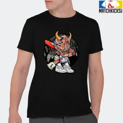 T-Shirt - Nike Dunk Low SE GS Sail Multi-Camo - Sneaker-Matching T-Shirt (Money Devil) -Nike Dunk shop online mockupGenerator 7506