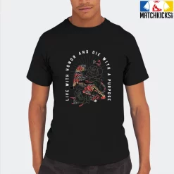 T-Shirt - Nike Dunk Low SE GS Sail Multi-Camo - Sneaker-Matching T-Shirt (Live With Honor Die With Purpose) -Nike Dunk shop online mockupGenerator 7521