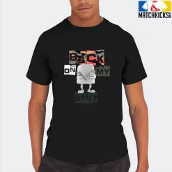 T-Shirt - Nike Dunk Low SE GS Sail Multi-Camo - Sneaker-Matching T-Shirt (Back On My Shit) -Nike Dunk shop online mockupGenerator 7566