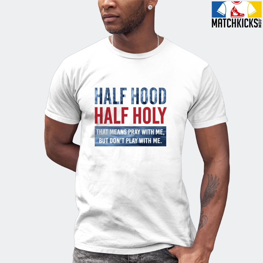 T-Shirt - Nike Dunk High Washed Denim Pack - Sneaker-Matching T-Shirt (Half Hood Half Holy) 7 T-Shirt - Nike Dunk High Washed Denim Pack - Sneaker-Matching T-Shirt (Half Hood Half Holy) - Image 5