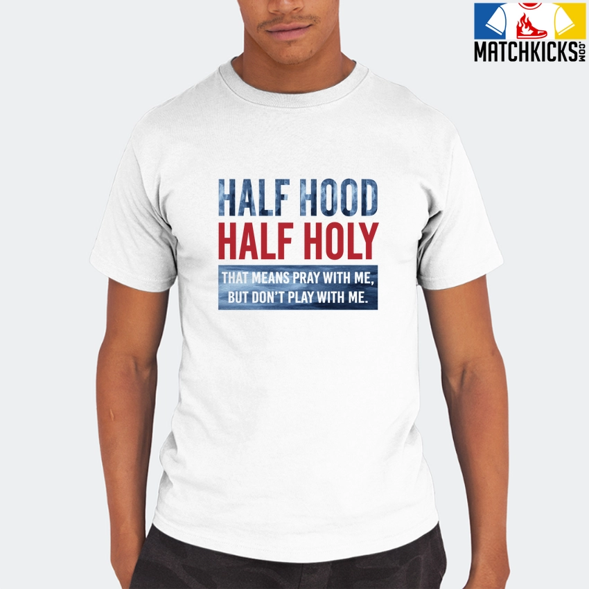 T-Shirt - Nike Dunk High Washed Denim Pack - Sneaker-Matching T-Shirt (Half Hood Half Holy) 8 T-Shirt - Nike Dunk High Washed Denim Pack - Sneaker-Matching T-Shirt (Half Hood Half Holy) - Image 6