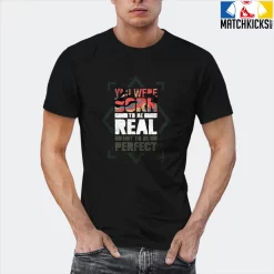 T-Shirt - Nike Dunk Low SE GS Sail Multi-Camo - Sneaker-Matching T-Shirt (Born To Be REAL) -Nike Dunk shop online mockupGenerator 7596