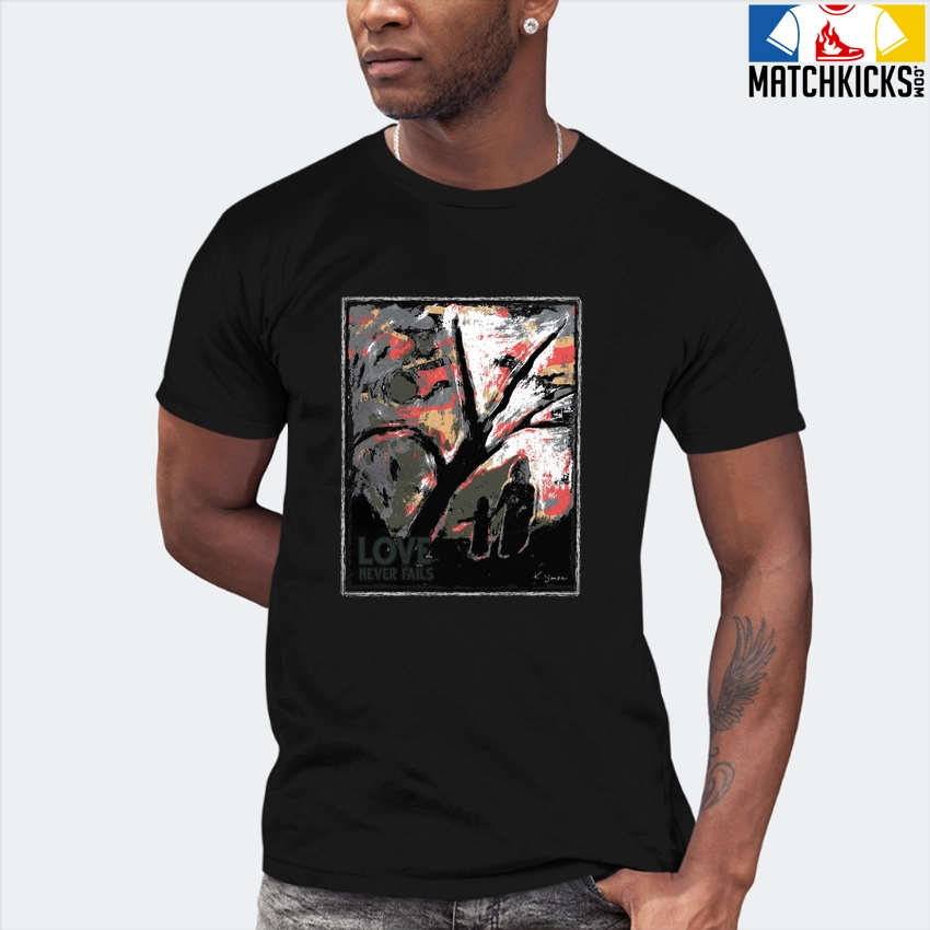 T-Shirt - Nike Dunk Low SE GS Sail Multi-Camo - Sneaker-Matching T-Shirt (HAND In HAND LOVE NEVER FAILS) 7 T-Shirt - Nike Dunk Low SE GS Sail Multi-Camo - Sneaker-Matching T-Shirt (HAND In HAND LOVE NEVER FAILS) - Image 5