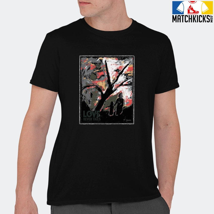 T-Shirt - Nike Dunk Low SE GS Sail Multi-Camo - Sneaker-Matching T-Shirt (HAND In HAND LOVE NEVER FAILS) 11 T-Shirt - Nike Dunk Low SE GS Sail Multi-Camo - Sneaker-Matching T-Shirt (HAND In HAND LOVE NEVER FAILS) - Image 9