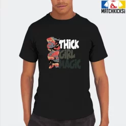 T-Shirt - Nike Dunk Low SE GS Sail Multi-Camo - Sneaker-Matching T-Shirt (THICK GIRL MAGIC) -Nike Dunk shop online mockupGenerator 7628