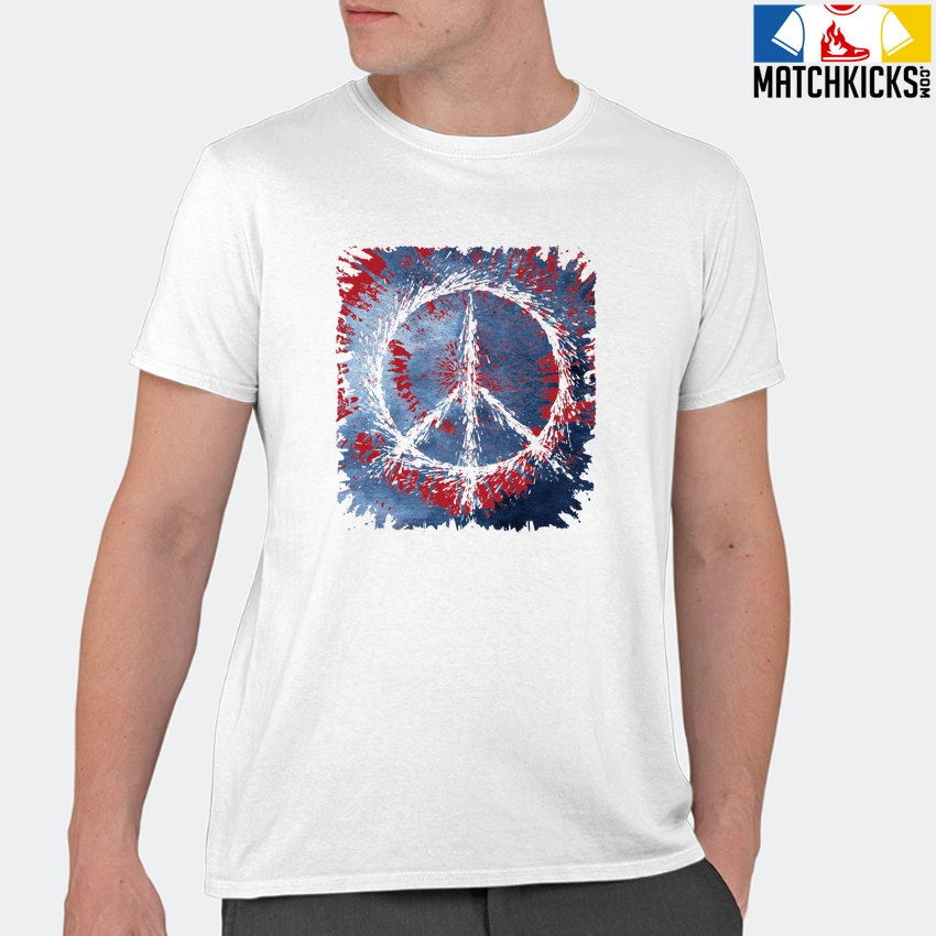 T-Shirt - Nike Dunk High Washed Denim Pack - Sneaker-Matching T-Shirt (Tie Dye Peace Sign) 11 T-Shirt - Nike Dunk High Washed Denim Pack - Sneaker-Matching T-Shirt (Tie Dye Peace Sign) - Image 9