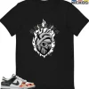 T-Shirt - Nike Dunk Low SE GS Sail Multi-Camo - Sneaker-Matching T-Shirt (My Passion Is Always Burning)