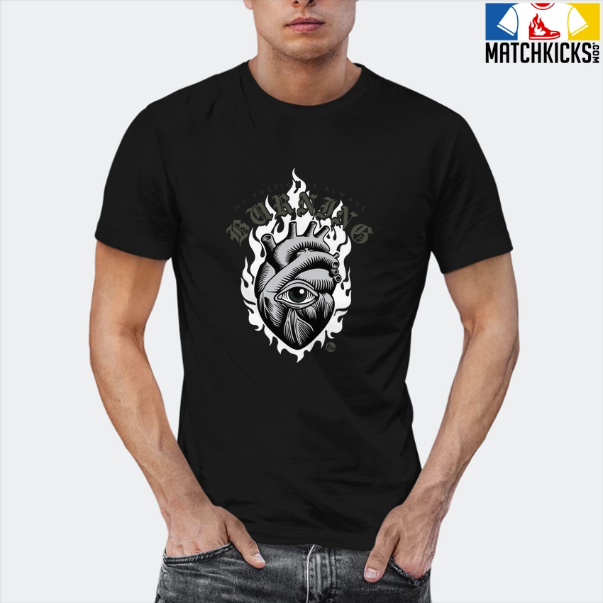 T-Shirt - Nike Dunk Low SE GS Sail Multi-Camo - Sneaker-Matching T-Shirt (My Passion Is Always Burning) 12 T-Shirt - Nike Dunk Low SE GS Sail Multi-Camo - Sneaker-Matching T-Shirt (My Passion Is Always Burning) - Image 10