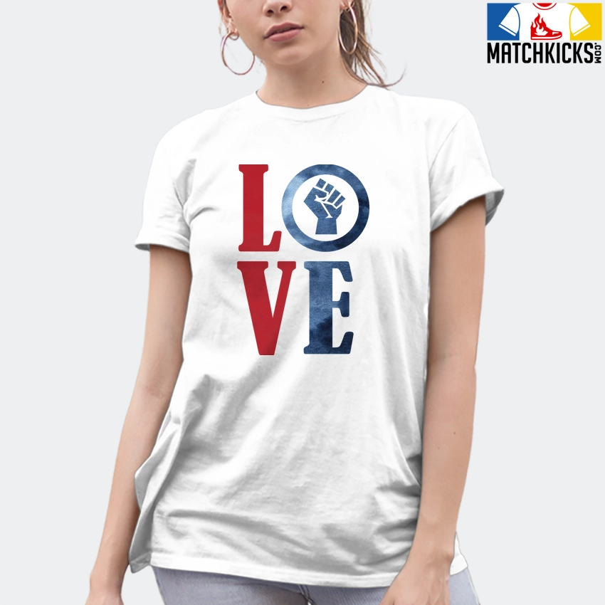 T-Shirt - Nike Dunk High Washed Denim Pack - Sneaker-Matching T-Shirt (Love - BLM) 10 T-Shirt - Nike Dunk High Washed Denim Pack - Sneaker-Matching T-Shirt (Love - BLM) - Image 8