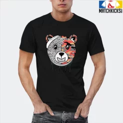 T-Shirt - Nike Dunk Low SE GS Sail Multi-Camo - Sneaker-Matching T-Shirt (Bear Face) -Nike Dunk shop online mockupGenerator 7884