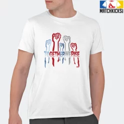 T-Shirt - Nike Dunk High Washed Denim Pack - Sneaker-Matching T-Shirt (Together We Rise) -Nike Dunk shop online mockupGenerator 789