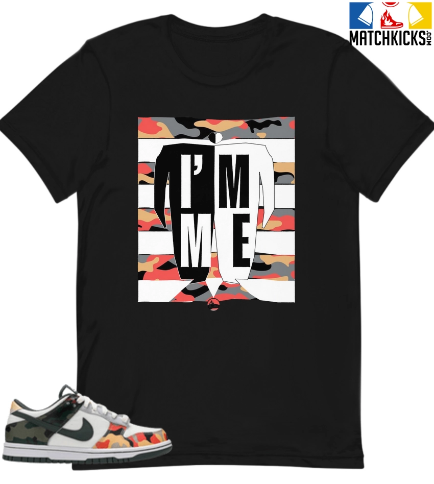 T-Shirt - Nike Dunk Low SE GS Sail Multi-Camo - Sneaker-Matching T-Shirt (I'M ME) 3 T-Shirt - Nike Dunk Low SE GS Sail Multi-Camo - Sneaker-Matching T-Shirt (I'M ME)