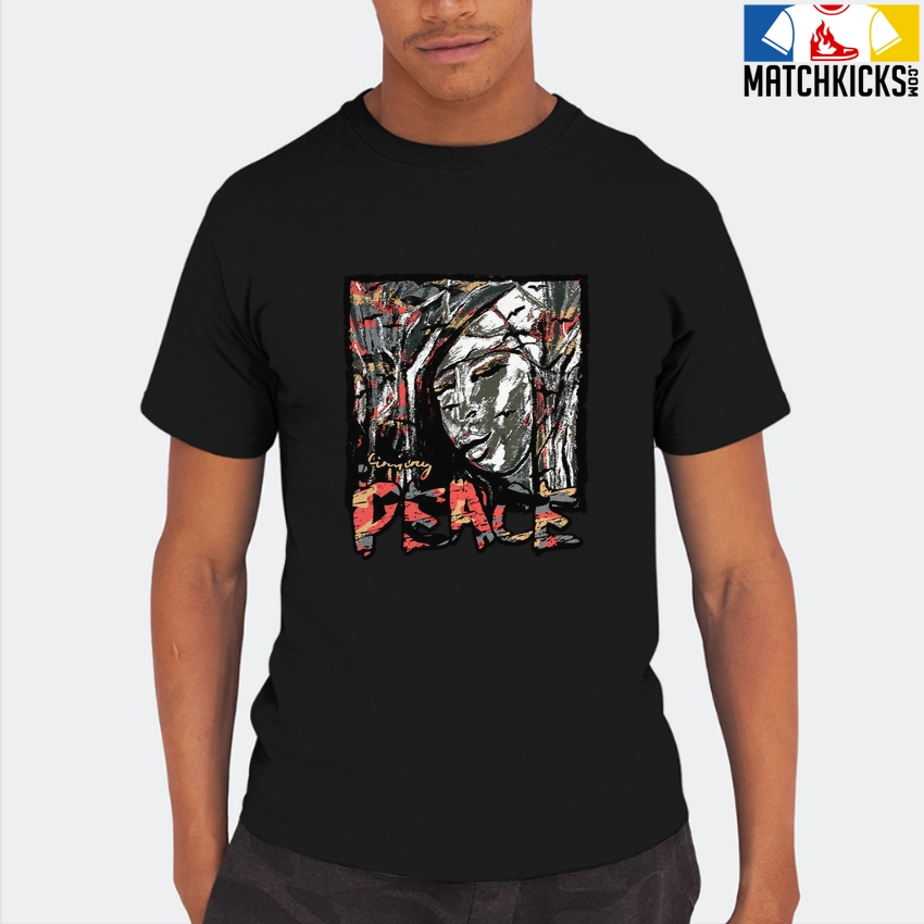 T-Shirt - Nike Dunk Low SE GS Sail Multi-Camo - Sneaker-Matching T-Shirt (finding PEACE) 8 T-Shirt - Nike Dunk Low SE GS Sail Multi-Camo - Sneaker-Matching T-Shirt (finding PEACE) - Image 6