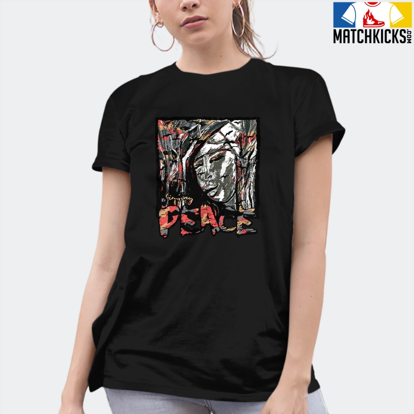 T-Shirt - Nike Dunk Low SE GS Sail Multi-Camo - Sneaker-Matching T-Shirt (finding PEACE) 10 T-Shirt - Nike Dunk Low SE GS Sail Multi-Camo - Sneaker-Matching T-Shirt (finding PEACE) - Image 8