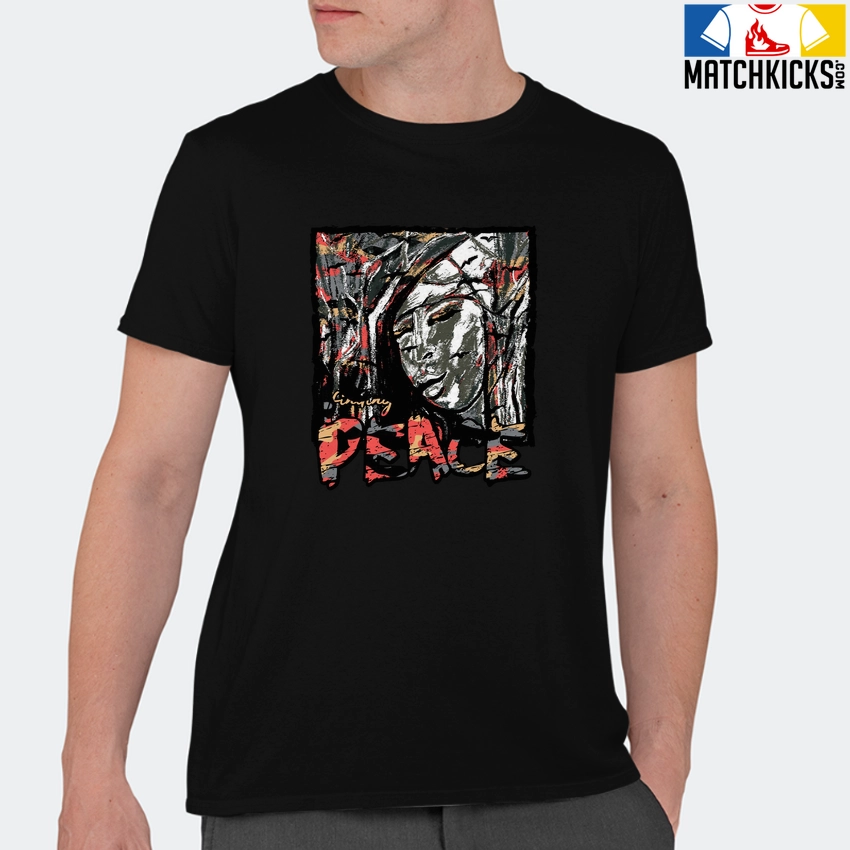 T-Shirt - Nike Dunk Low SE GS Sail Multi-Camo - Sneaker-Matching T-Shirt (finding PEACE) 11 T-Shirt - Nike Dunk Low SE GS Sail Multi-Camo - Sneaker-Matching T-Shirt (finding PEACE) - Image 9