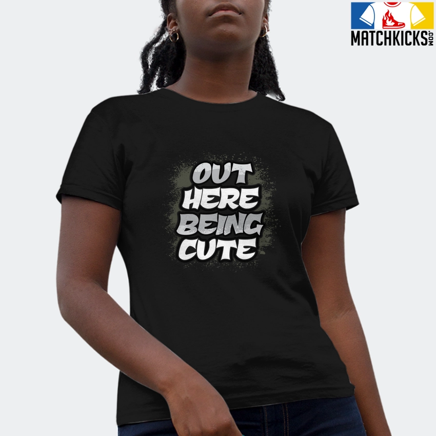 T-Shirt - Nike Dunk Low SE GS Sail Multi-Camo - Sneaker-Matching T-Shirt (Out Here Being CUTE) 4 T-Shirt - Nike Dunk Low SE GS Sail Multi-Camo - Sneaker-Matching T-Shirt (Out Here Being CUTE) - Image 2