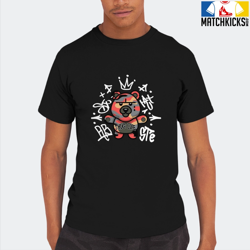 T-Shirt - Nike Dunk Low SE GS Sail Multi-Camo - Sneaker-Matching T-Shirt (THUG LIFE BEAR) 8 T-Shirt - Nike Dunk Low SE GS Sail Multi-Camo - Sneaker-Matching T-Shirt (THUG LIFE BEAR) - Image 6