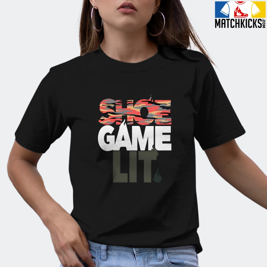 T-Shirt - Nike Dunk Low SE GS Sail Multi-Camo - Sneaker-Matching T-Shirt (Shoe Game Lit) 9 T-Shirt - Nike Dunk Low SE GS Sail Multi-Camo - Sneaker-Matching T-Shirt (Shoe Game Lit) - Image 7