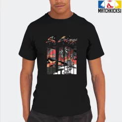 T-Shirt - Nike Dunk Low SE GS Sail Multi-Camo - Sneaker-Matching T-Shirt (She Belongs To The Beach) -Nike Dunk shop online mockupGenerator 7970