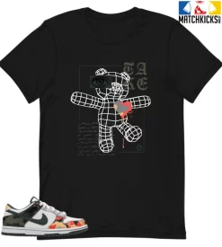 T-Shirt - Nike Dunk Low SE GS Sail Multi-Camo - Sneaker-Matching T-Shirt (TAKE)