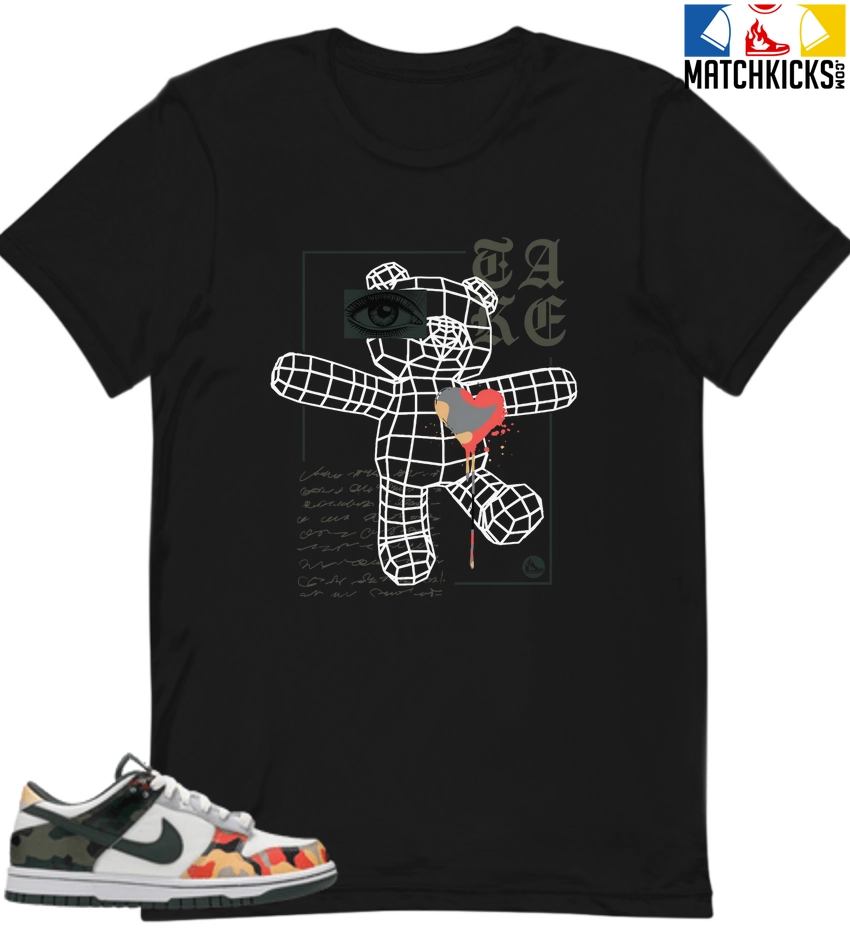 T-Shirt - Nike Dunk Low SE GS Sail Multi-Camo - Sneaker-Matching T-Shirt (TAKE) 3 T-Shirt - Nike Dunk Low SE GS Sail Multi-Camo - Sneaker-Matching T-Shirt (TAKE)