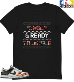 T-Shirt - Nike Dunk Low SE GS Sail Multi-Camo - Sneaker-Matching T-Shirt (Ready To Jingle)