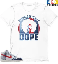 T-Shirt - Nike Dunk High Washed Denim Pack - Sneaker-Matching T-Shirt (UNAPOLOGETICALLY DOPE)