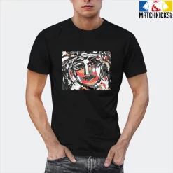 T-Shirt - Nike Dunk Low SE GS Sail Multi-Camo - Sneaker-Matching T-Shirt (Abstract Face) -Nike Dunk shop online mockupGenerator 8133