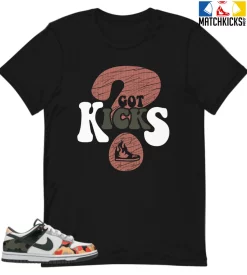 T-Shirt - Nike Dunk Low SE GS Sail Multi-Camo - Sneaker-Matching T-Shirt (GOT KICKS)