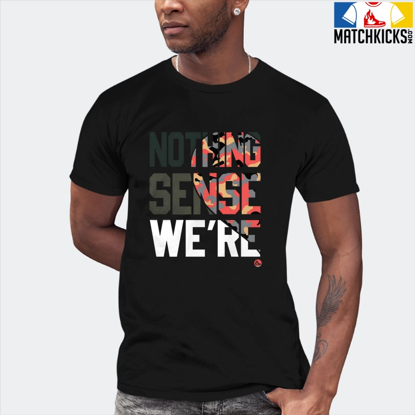 T-Shirt - Nike Dunk Low SE GS Sail Multi-Camo - Sneaker-Matching T-Shirt (Makes Sense Heart Left) 7 T-Shirt - Nike Dunk Low SE GS Sail Multi-Camo - Sneaker-Matching T-Shirt (Makes Sense Heart Left) - Image 5