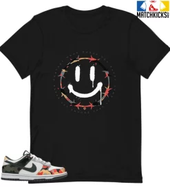 T-Shirt - Nike Dunk Low SE GS Sail Multi-Camo - Sneaker-Matching T-Shirt (PROTECT)