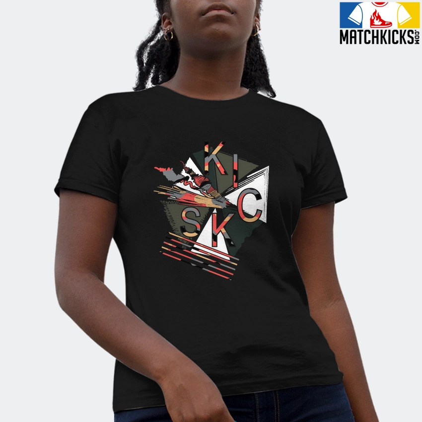 T-Shirt - Nike Dunk Low SE GS Sail Multi-Camo - Sneaker-Matching T-Shirt (KICKS) 4 T-Shirt - Nike Dunk Low SE GS Sail Multi-Camo - Sneaker-Matching T-Shirt (KICKS) - Image 2