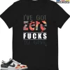 T-Shirt - Nike Dunk Low SE GS Sail Multi-Camo - Sneaker-Matching T-Shirt (ZERO Fucks To Give)