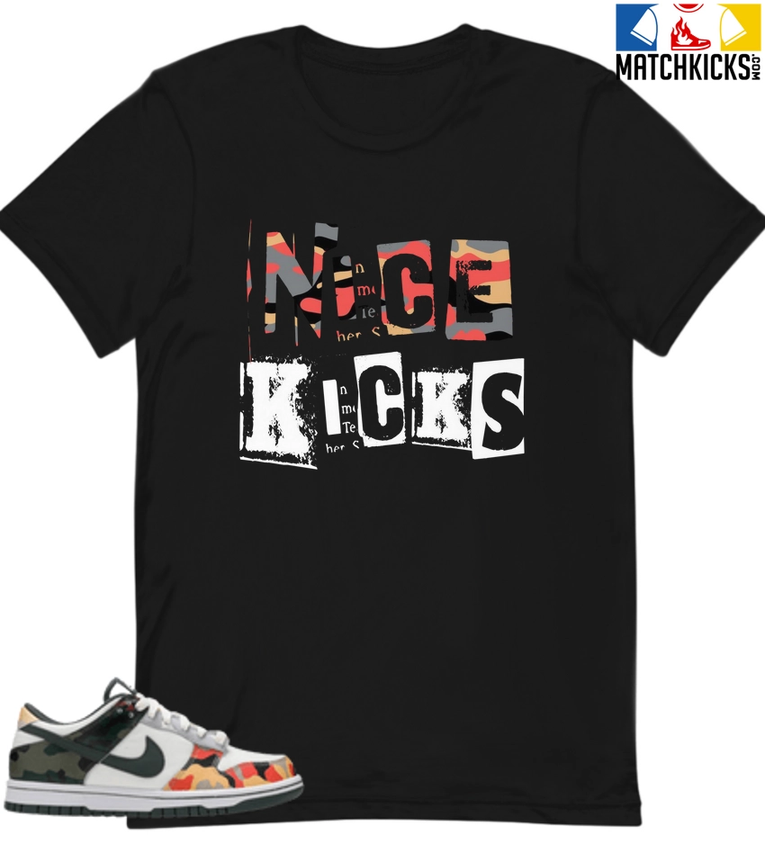 T-Shirt - Nike Dunk Low SE GS Sail Multi-Camo - Sneaker-Matching T-Shirt (NICE KICKS) 3 T-Shirt - Nike Dunk Low SE GS Sail Multi-Camo - Sneaker-Matching T-Shirt (NICE KICKS)
