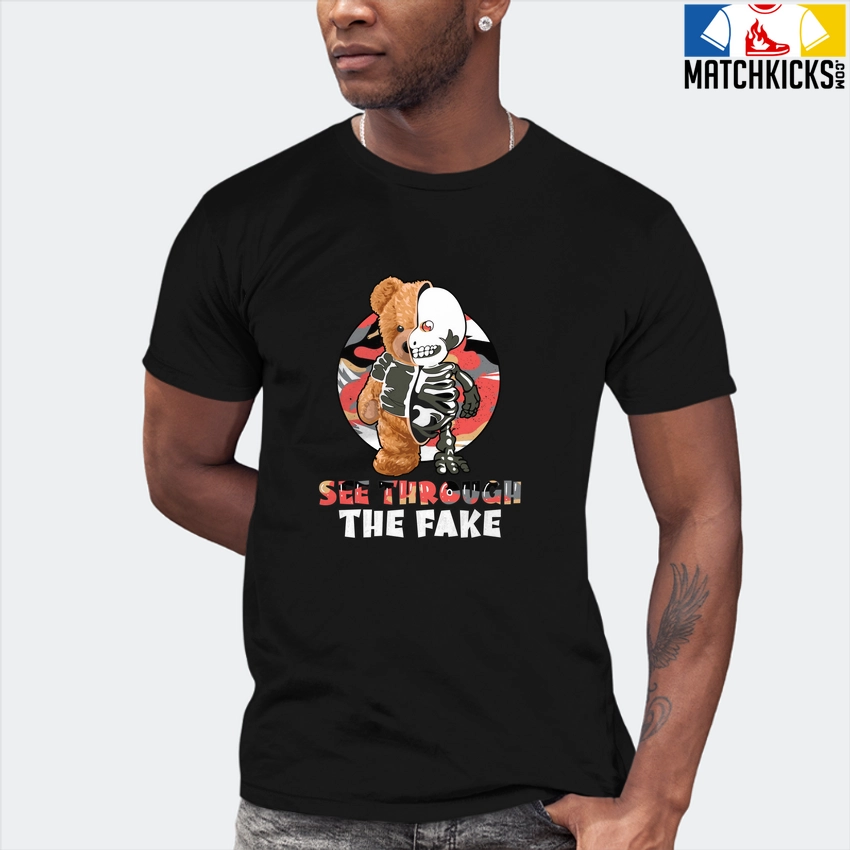 T-Shirt - Nike Dunk Low SE GS Sail Multi-Camo - Sneaker-Matching T-Shirt (See Through The Fake) 7 T-Shirt - Nike Dunk Low SE GS Sail Multi-Camo - Sneaker-Matching T-Shirt (See Through The Fake) - Image 5