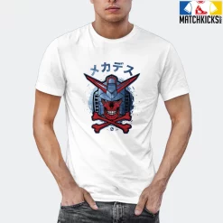 T-Shirt - Nike Dunk High Washed Denim Pack - Sneaker-Matching T-Shirt (MECH HEAD) -Nike Dunk shop online mockupGenerator 852