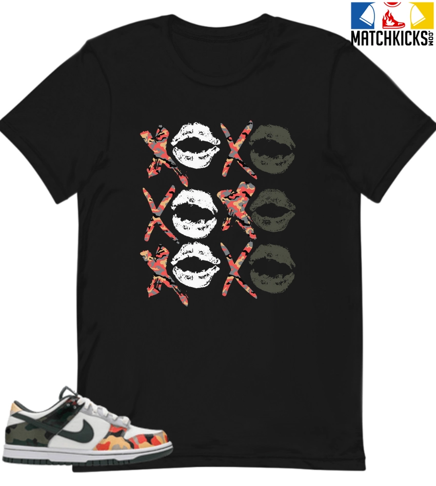 T-Shirt - Nike Dunk Low SE GS Sail Multi-Camo - Sneaker-Matching T-Shirt (XO Repeat) 3 T-Shirt - Nike Dunk Low SE GS Sail Multi-Camo - Sneaker-Matching T-Shirt (XO Repeat)