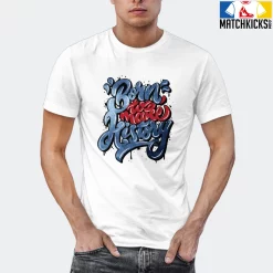 T-Shirt - Nike Dunk High Washed Denim Pack - Sneaker-Matching T-Shirt (Born To Make History) 21 T-Shirt - Nike Dunk High Washed Denim Pack - Sneaker-Matching T-Shirt (Born To Make History) -Nike Dunk shop online mockupGenerator 861