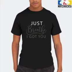 T-Shirt - Nike Dunk Low SE GS Sail Multi-Camo - Sneaker-Matching T-Shirt (Just Breathe) -Nike Dunk shop online mockupGenerator 8691