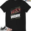 T-Shirt - Nike Dunk Low SE GS Sail Multi-Camo - Sneaker-Matching T-Shirt (Don't Wish For It Work For It)