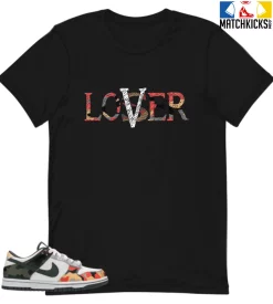 T-Shirt - Nike Dunk Low SE GS Sail Multi-Camo - Sneaker-Matching T-Shirt (Loser Lover)