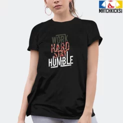 T-Shirt - Nike Dunk Low SE GS Sail Multi-Camo - Sneaker-Matching T-Shirt (Work Hard Stay Humble) -Nike Dunk shop online mockupGenerator 8849