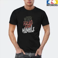 T-Shirt - Nike Dunk Low SE GS Sail Multi-Camo - Sneaker-Matching T-Shirt (Work Hard Stay Humble) -Nike Dunk shop online mockupGenerator 8851