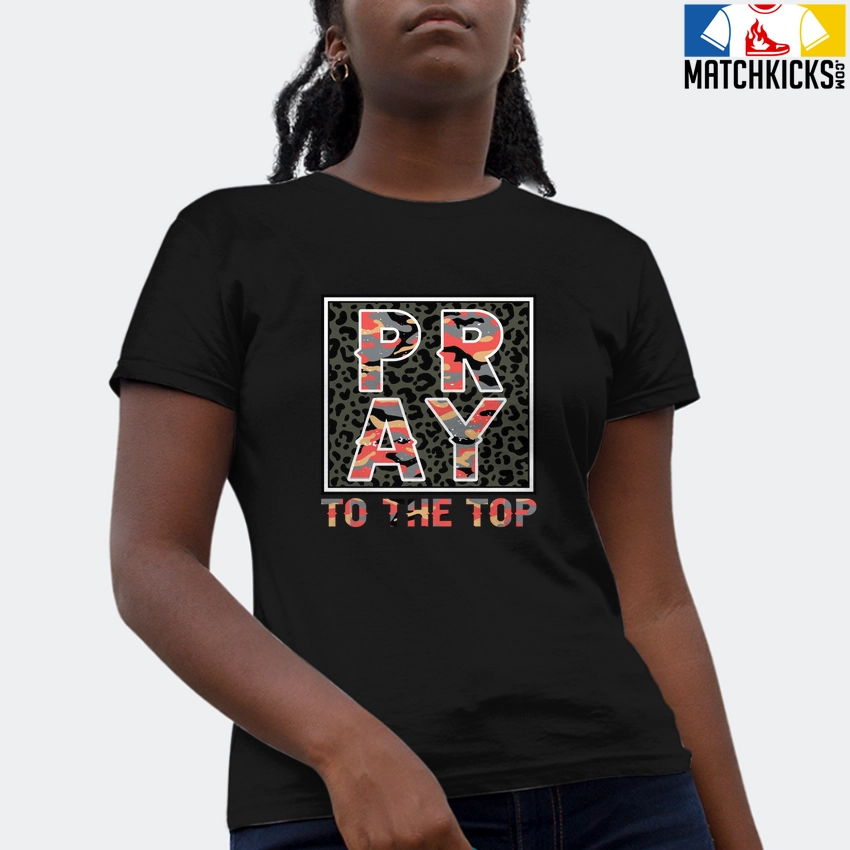 T-Shirt - Nike Dunk Low SE GS Sail Multi-Camo - Sneaker-Matching T-Shirt (PRAY To The Top) 4 T-Shirt - Nike Dunk Low SE GS Sail Multi-Camo - Sneaker-Matching T-Shirt (PRAY To The Top) - Image 2