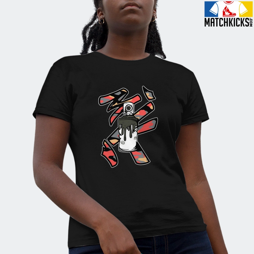 T-Shirt - Nike Dunk Low SE GS Sail Multi-Camo - Sneaker-Matching T-Shirt (Spray Can) 4 T-Shirt - Nike Dunk Low SE GS Sail Multi-Camo - Sneaker-Matching T-Shirt (Spray Can) - Image 2