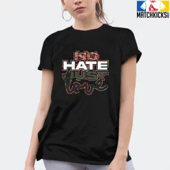 T-Shirt - Nike Dunk Low SE GS Sail Multi-Camo - Sneaker-Matching T-Shirt (No Hate Just Love) -Nike Dunk shop online mockupGenerator 8885