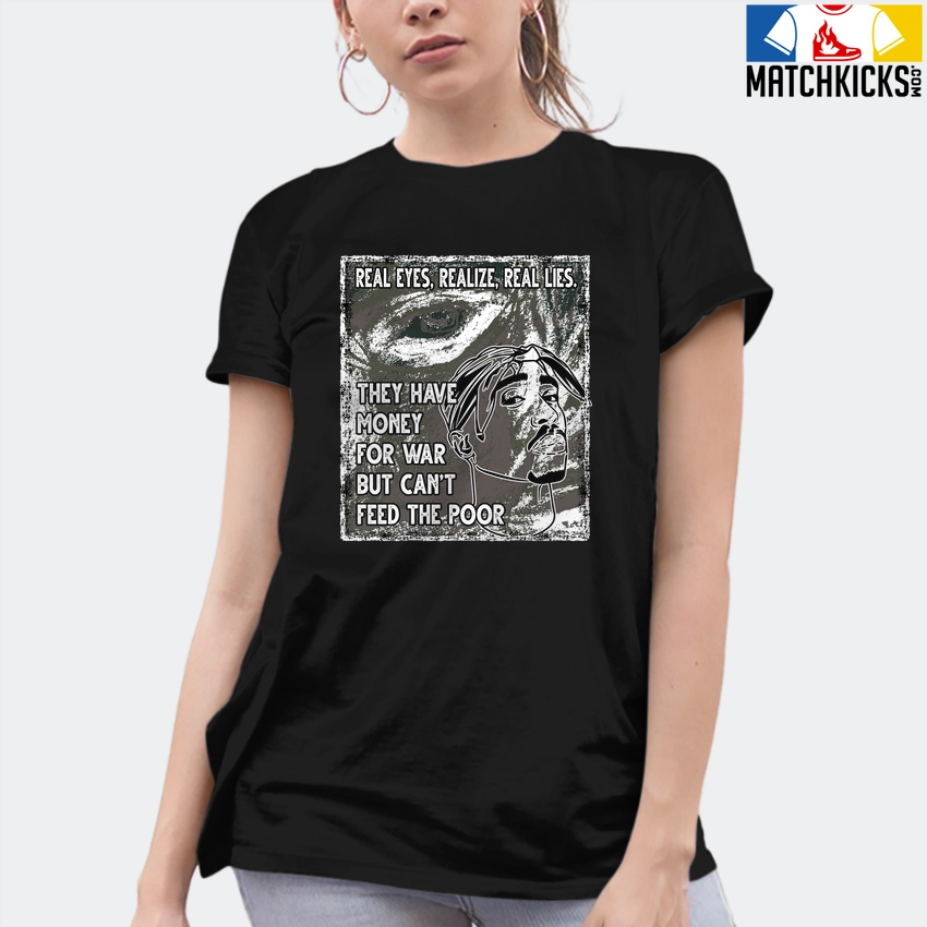 T-Shirt - Nike Dunk Low SE GS Sail Multi-Camo - Sneaker-Matching T-Shirt (TUPAC Real Eyes Realize Real Lies) 10 T-Shirt - Nike Dunk Low SE GS Sail Multi-Camo - Sneaker-Matching T-Shirt (TUPAC Real Eyes Realize Real Lies) - Image 8